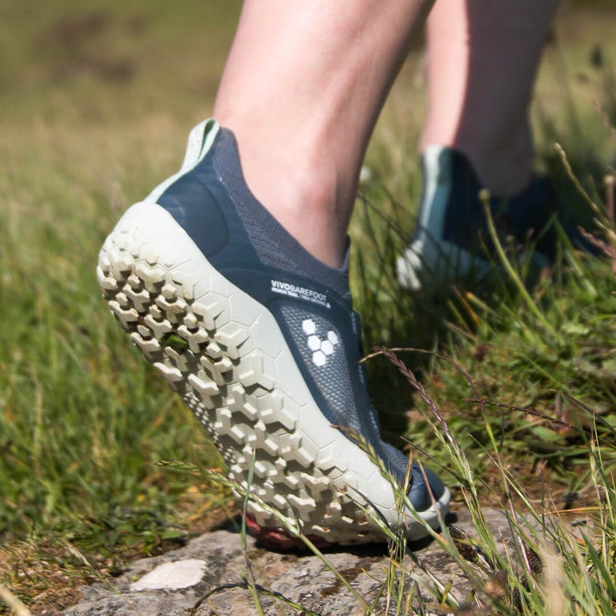 Vivobarefoot Primus Trail Knit Fg Hardloopschoenen Heren Blauw | Nederland 0007UZGT